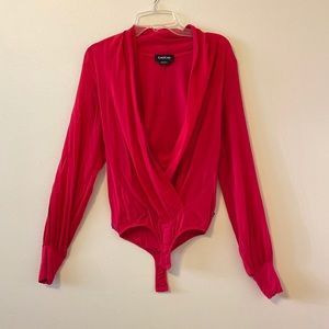 Bebe hot pink body suit